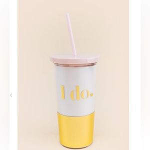 Kate Spade “I Do” Tumbler, brand new